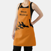 ヴィンテージハロウィーンとこうもりの群飛んでいるれ エプロン (インサイチュ)