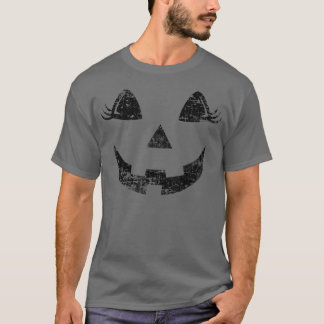 ヴィンテージハロウィーンのカボチャのちょうちんジャコランタンカボチャアイタス Tシャツ