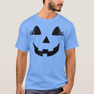 ヴィンテージハロウィーンのカボチャのちょうちんジャコランタンパンプキン顔1 Tシャツ