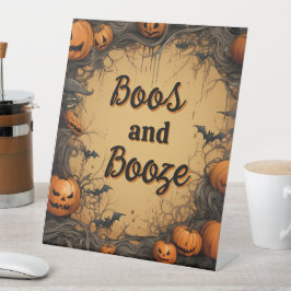 ヴィンテージハロウィーンのカボチャのちょうちんハロウィーン台座標識 台座サイン