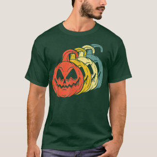 ヴィンテージハロウィーンのカボチャのちょうちんレトロキッズヴィンテージハロウィー Tシャツ