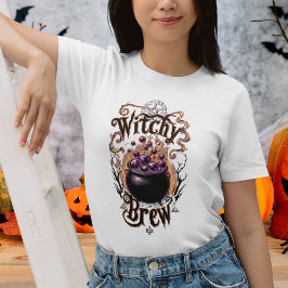 ヴィンテージハロウィーンのコスチュームの魔女の醸造 Tシャツ
