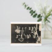 ヴィンテージハロウィーンのコスチューム写真（アイルランド） ポストカード (スタンド正面)