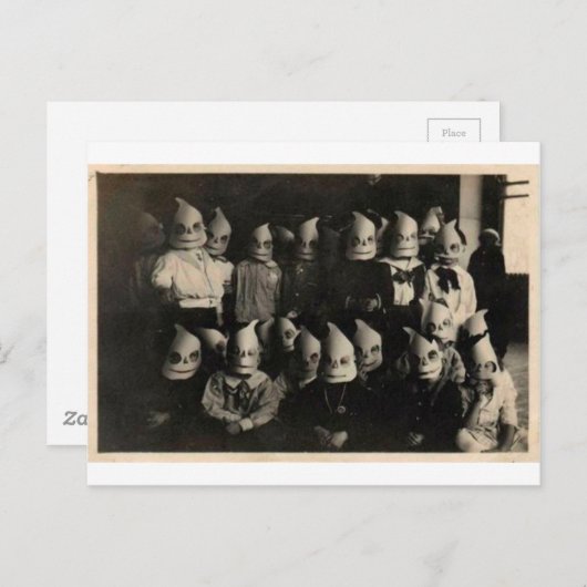 ヴィンテージハロウィーンのコスチューム写真(アイルランド) ポストカード (正面/裏面)