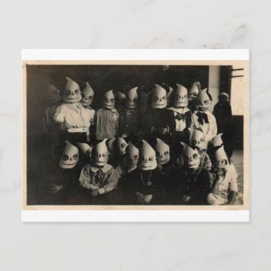 ヴィンテージハロウィーンのコスチューム写真（アイルランド） ポストカード (正面)