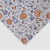 ヴィンテージハロウィーンのスケルトンとポションパターン 薄葉紙 (詳細)