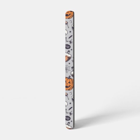 ヴィンテージハロウィーンのスケルトンとポションパターン SAMSUNG GALAXYケース (左側面)