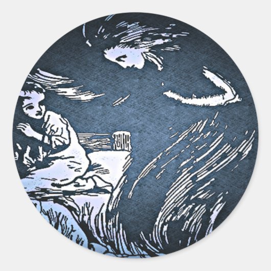 ヴィンテージハロウィーンのスピリットシール ラウンドシール (正面)