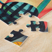 ヴィンテージハロウィーンのピンアップ ジグソーパズル (側面)