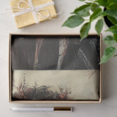 ヴィンテージハロウィーンの妖精とカボチャとスケルトン 薄葉紙 (ギフト)