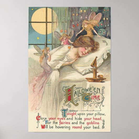 ヴィンテージハロウィーンの妖精 ポスター (正面)