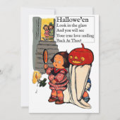 ヴィンテージハロウィーンの子供のルックス鏡 シーズンカード (正面)