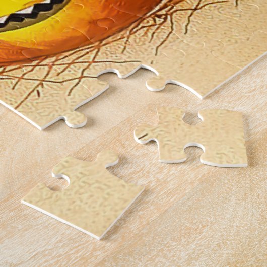 ヴィンテージハロウィーンの挨拶の列のジャック・O' Lantern ジグソーパズル (側面)