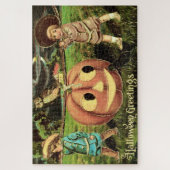 ヴィンテージハロウィーンの挨拶 ジグソーパズル (縦)