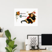 ヴィンテージハロウィーンの挨拶 ポスター (ホームオフィス)