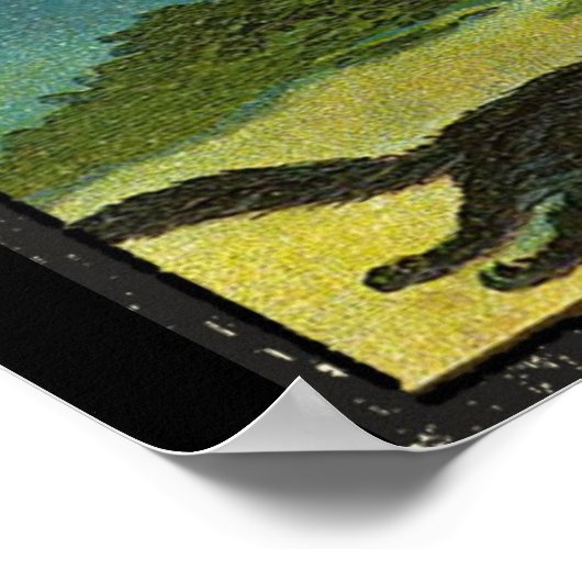 ヴィンテージハロウィーンの挨拶 ポスター (角)