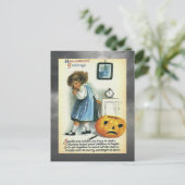 ヴィンテージハロウィーンの挨拶 ポストカード (スタンド正面)