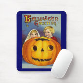 ヴィンテージハロウィーンの挨拶 マウスパッド (マウス)