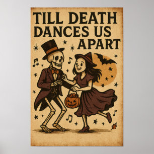 ヴィンテージハロウィーンの死が我々を離れて踊る ポスター
