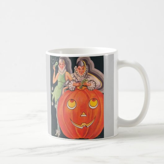 ヴィンテージハロウィーンの衣装パーティー コーヒーマグカップ (右)