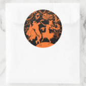 ヴィンテージハロウィーンの衣装パーティー ラウンドシール (バッグ)