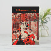 ヴィンテージハロウィーンの衣装パーティー 招待状 (スタンド正面)
