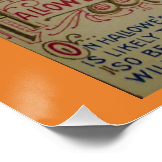 ヴィンテージハロウィーンの願い ポスター (コーナー)