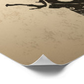 ヴィンテージハロウィーンアイコン – ゾンビハンド ポスター (角)