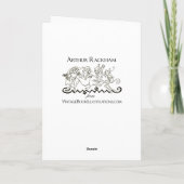 ヴィンテージハロウィーンアーサーラクカムブラックキャット カード (裏面)