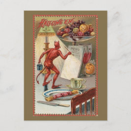 ヴィンテージハロウィーンイラストレーション おもしろい ポストカード