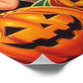 ヴィンテージハロウィーンイラストレーション ポスター (角)