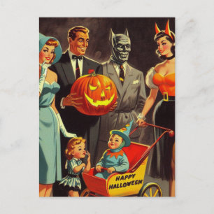 ヴィンテージハロウィーンイラストレーション ポストカード