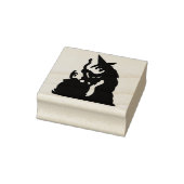 ヴィンテージハロウィーンウィッチとカルドロン ラバースタンプ (スタンプ)