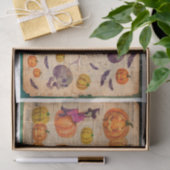 ヴィンテージハロウィーンウィッチとスカルのデコパージュ 薄葉紙 (ギフト)