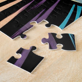 ヴィンテージハロウィーンウィッチのコールドロンの攪拌 ジグソーパズル (側面)