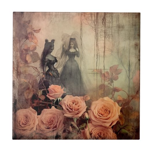 ヴィンテージハロウィーンウィッチクラフト(10) タイル (正面)