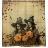 ヴィンテージハロウィーンウィッチクラフト(11) シャワーカーテン (正面)