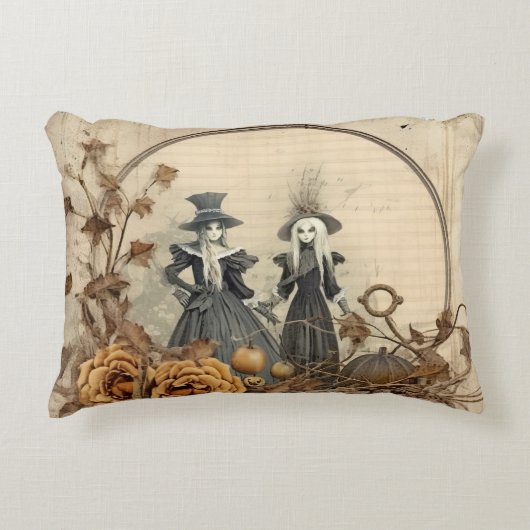 ヴィンテージハロウィーンウィッチクラフト(12) アクセントクッション (正面)