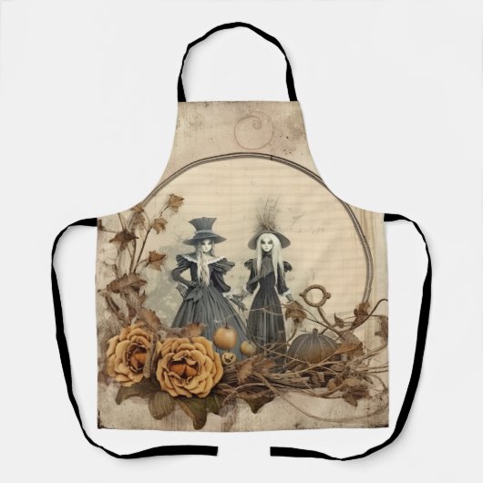 ヴィンテージハロウィーンウィッチクラフト(12) エプロン (正面)