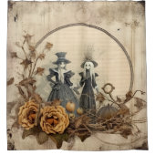 ヴィンテージハロウィーンウィッチクラフト(12) シャワーカーテン (正面)