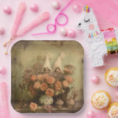 ヴィンテージハロウィーンウィッチクラフト(2) ペーパープレート (パーティー)