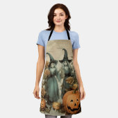 ヴィンテージハロウィーンウィッチクラフト(6) エプロン (着用した状態)