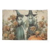 ヴィンテージハロウィーンウィッチクラフト(6) 枕カバー (裏面-左)