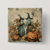 ヴィンテージハロウィーンウィッチクラフト(6) 缶バッジ (正面)