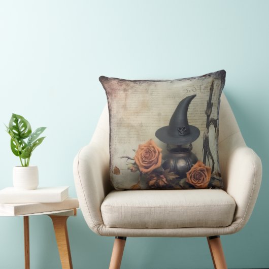 ヴィンテージハロウィーンウィッチクラフト(8) クッション (椅子)