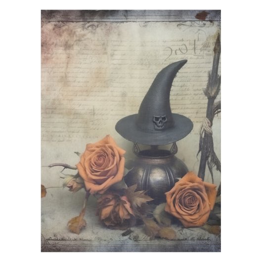 ヴィンテージハロウィーンウィッチクラフト(8) テーブルクロス (正面)