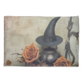 ヴィンテージハロウィーンウィッチクラフト(8) 枕カバー (裏面-左)