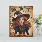 ヴィンテージハロウィーンウィッチスクラップブック紙 (スタンド正面)