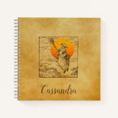 ヴィンテージハロウィーンウィッチスパイラルノート ノートブック (正面)