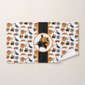 ヴィンテージハロウィーンウィッチバスルームゲスト ハンドタオル (ハンドタオル)